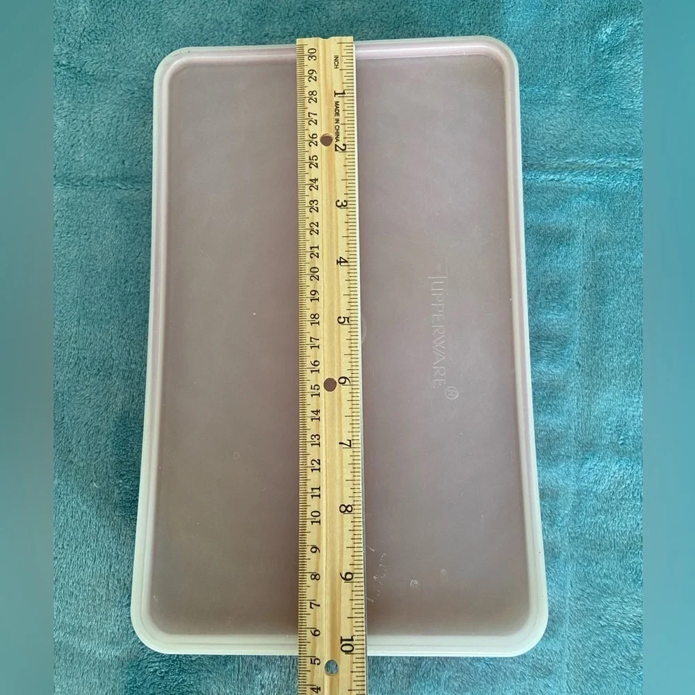 Tupperware Deli Meat Keeper Storage Vintage Orange With White Lid